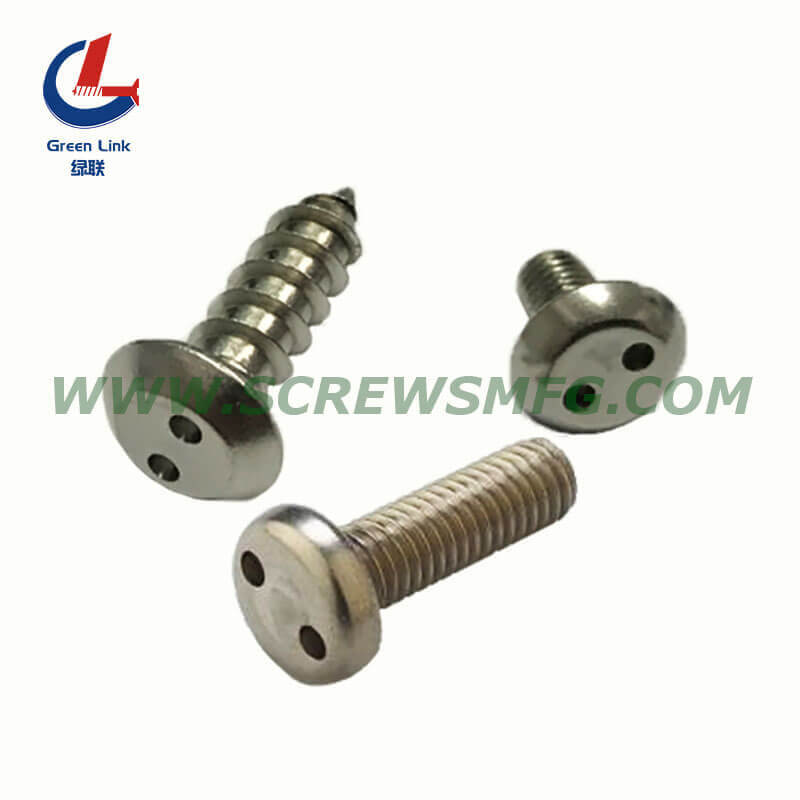 Stainless Steel Tow Hole Security Screw Snake Eye Tapping Screw Pig Nose Self-tapping Screw