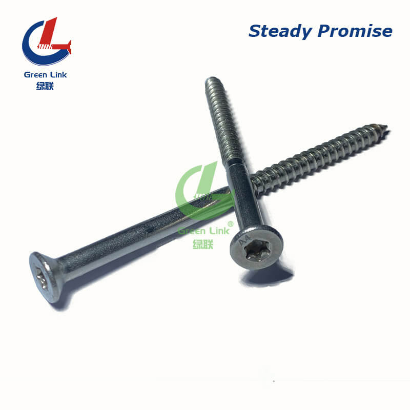 Stainless steel Torx CSK wood screw
